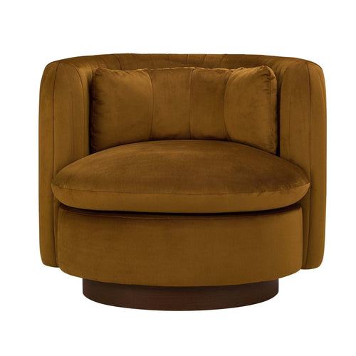 Daisy Round Accent Chair - Muted Gold