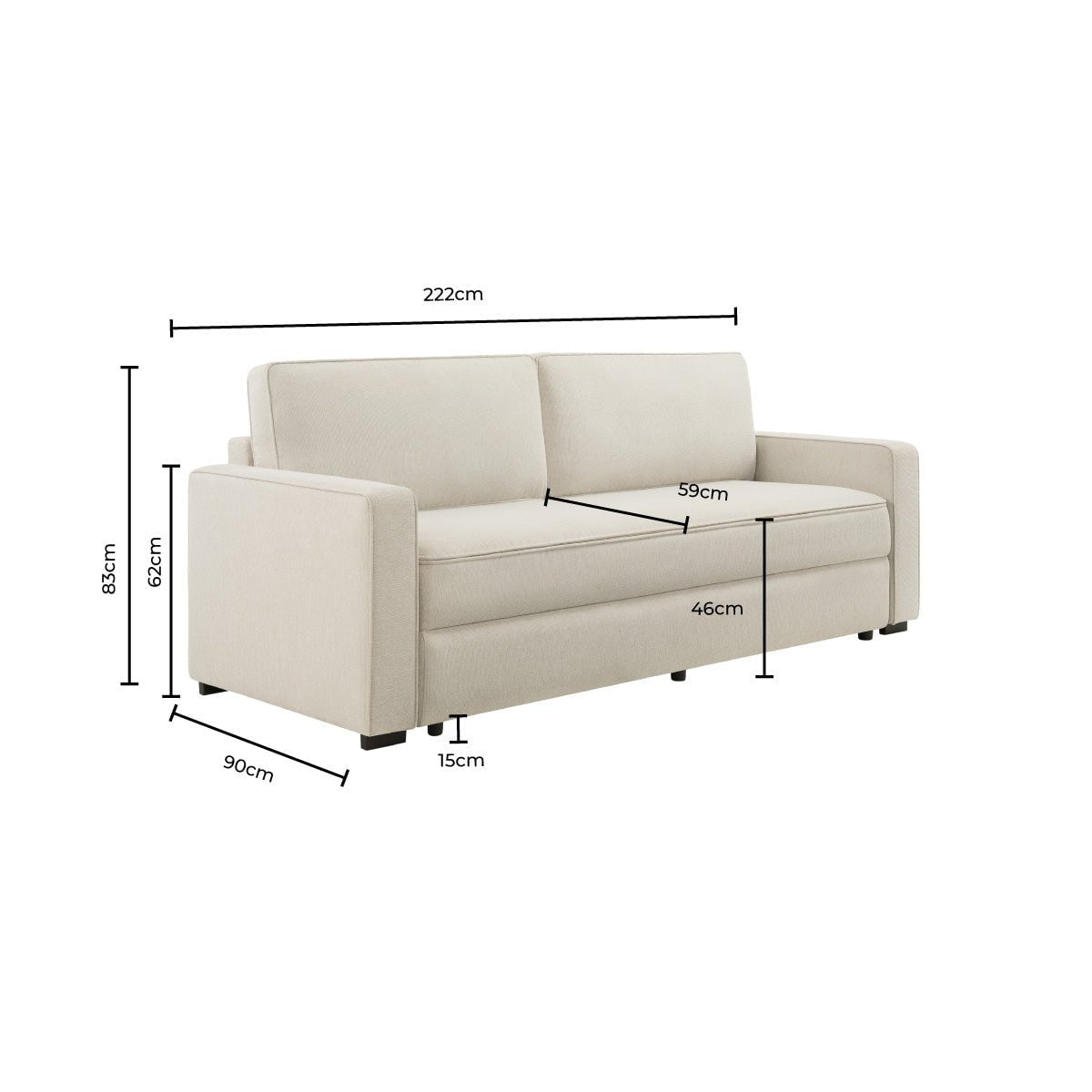 Soho Sofa Bed - Grey